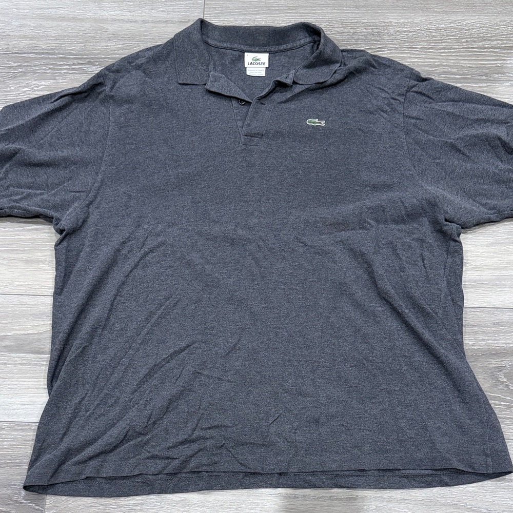 Lacoste Men's Charcoal Polo Shirt XXL